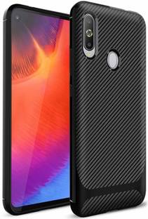 Accessories Kart Back Cover for Samsung M40 Carbon Fiber TPU Cover, Full Protective Slim Phone Shell Bumper Case