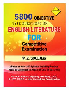 OBJECTIVE TYPE QUESTION ON ENGLISH LITERATURE FOR COMPETITIVE EXAMS
