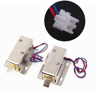 INVENTO 12V DC 0.8A Solenoid Lock Electric Lock Assembly Solenoid Cabinet Drawer Door Lock Tongue Latch Automotive Electronic Hobby Kit