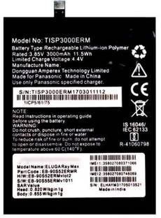 RJR Mobile Battery For  PANASONIC ELUGA RAY MAX 3000 mAh