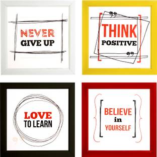 Indianara Motivational quotes 2122 Digital Reprint 9.5 inch x 9.5 inch Painting