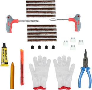 TIREWELL TW-5006 10 in 1 Universal Car Bike SUV Motorcycle Flat Tire Tubeless Tyre Puncture Repair Kit