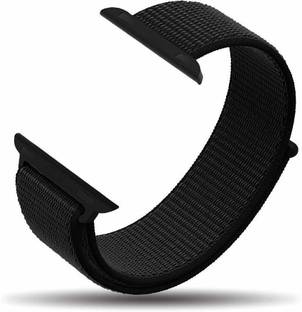 Slugabed Soft Lightweight Breathable Nylon Loop Sport 42mm/44mm Black Smart Watch Strap