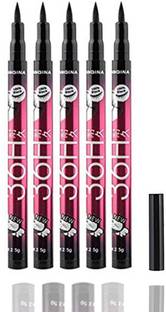 YANQINA waterproof eye liner 36 hours stay pack of 4 10 g (Deep black) 410 g