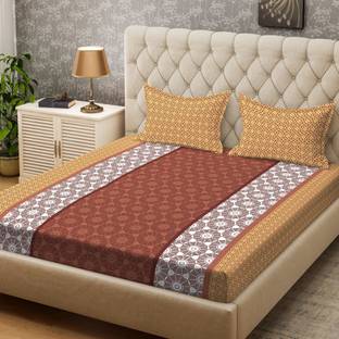 Bombay Dyeing Cotton Double Flat 100 TC Printed Bedsheet