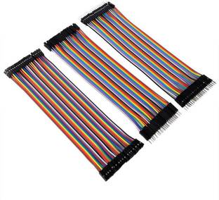 Tech-X Jumper Wires Male to Male male to female female to female 120 Pc Interconnect Electronic Hobby Kit