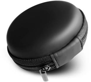 Vatsin Leather Zipper Headphone Pouch For Universal