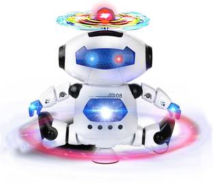 Generic HickoryDickoryBox 3D Naughty Robot with Flashing Lights, Music and Rotating Fan on Head