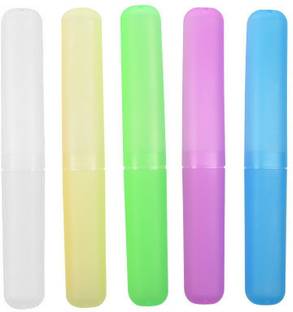 Aryshaa 5PCs Multi-color Tooth Brush Case Tooth Brush Cove Toothbrush Case