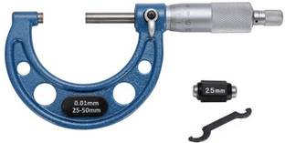 Divinext 25-50mm 0.01mm Metric Digit Outside Micrometer Screw Gauge Micrometer Screw Gauge