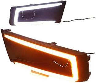 CARMART Daytime running Light for Brezza with Rear Reflectors Car Fancy Lights