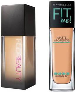 Huda Beauty HUDA-Maybelline New York Fit Me Matte+Poreless Liquid  Foundation
