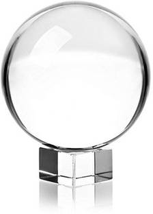 DE,DEEPALIENTERPRISES 80 mm K9 Crystal Lens Ball Lensball Decorative Showpiece  -  8 cm