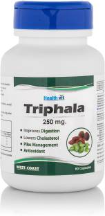 HealthVit Triphala Powder 60 Capsules - 250 mg