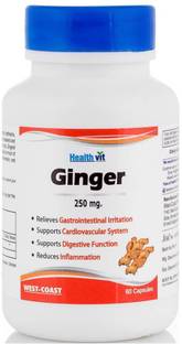 HealthVit Ginger powder 60 Capsules- 250 mg