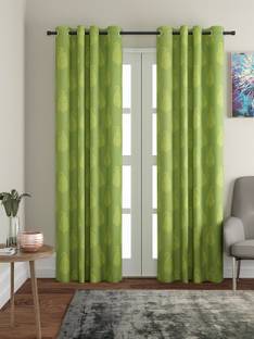 SOUMYA 217 cm (7 ft) Cotton Room Darkening Door Curtain Single Curtain