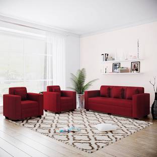 Bharat Lifestyle Desy Fabric 3 + 1 + 1 Sofa Set