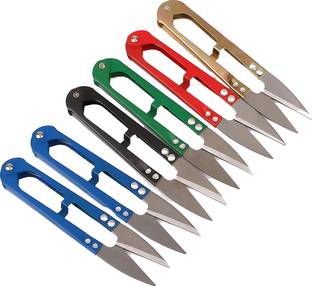 StealODeal |Set of 6|Mini Scissors Thread Cutter Metal Grip Scissors