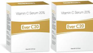 salve EVER-C C20 Vitamin C Anti Ageing Beauty Serum for Skin Whitening (15 ml x 2 Pack)