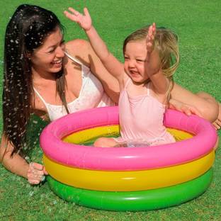 Zooglu Inflatable Kids Bath Tub, 2 Ft
