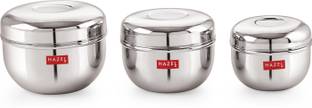 HAZEL Steel Grocery Container  - 650 ml, 900 ml, 1300 ml