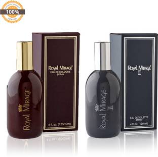 ROYAL MIRAGE Eau De Cologne Spray Original, 120ml + Eau De Cologne II, 120ml Eau de Cologne  -  120 ml