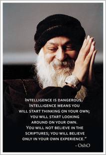 Osho Motivational Quote Paper Poster Paper Print