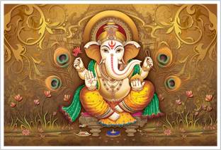 Lord Ganesha Religious God Paper Poster Paper Print