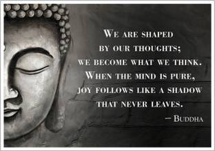 Lord buddha Thought Motivational Quote Paper Poster Paper Print
