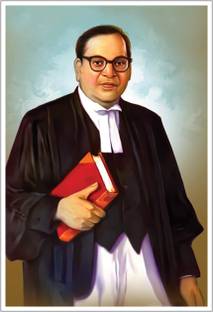 Babasaheb Ambedkar Paper Poster Paper Print