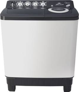 Midea 8.5 kg Semi Automatic Top Load Washing Machine White, Grey