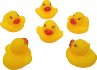 Miss & Chief by Flipkart Cute Baby Duck Bath Toy with squeeze sound- 6pcs Bath Toy