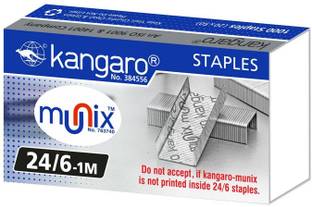 Kangaro Manual 24/6 Round Edged Stapler Pin