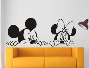 INDIA WALL STICKER 79 cm India Mickey & Minnie Mouse Wall Decal & Sticker Removable Sticker