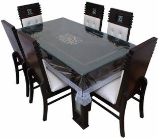 SHREE GIRRAJ DECORS(SGD) Solid 6 Seater Table Cover