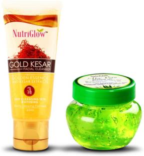 NutriGlow Gold kesar face wash with kesar extracts and alovera gel / moisturing / nourshing your skin