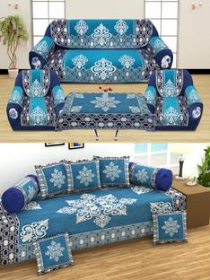 Multitex Chenille Abstract Diwan Set