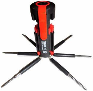 OSHO ENTERPRISE 8 in 1 Multi-Function Screwdriver Kit, Tool Kit Set with LED Portable Torch | Multi Screwdriver 8 in 1 | Screwdriver Set | Standard Screwdriver