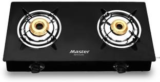 Master byPerfect Perfect 2 Burners Glass Manual Gas Stove