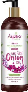 Aspiiro Natural Red Onion Hair Oil With Redensyl For Hair Growth & Hair Fall Control Hair Oil