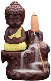 AROHI ENTERPRISES lord buddha smoke bacflow incense buner Polyresin Incense Holder