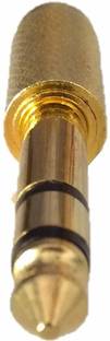 LipiWorld Stereo Audio Headphone Jack Adapter Converter Plug 6.35MM Male to 3.5MM Female