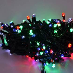 Stylin 160 LEDs 30 m Red, Green, Blue Steady String Rice Lights