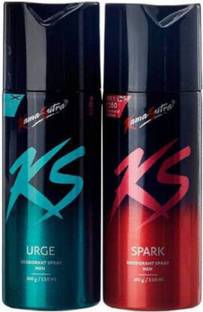 KS SPARK, URGE Deodorant Spray  -  For Men