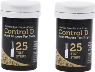 Control D 2 x 25 50 Glucometer Strips
