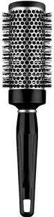 Sweetpea Ceramic Ionic Barber Hair Dressing Salon Styling Round Comb Brush (Black)