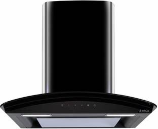 Elica Glace EDS HE LTW 60 BK NERO T4V LED Wall Mounted Black 1010 CMH Chimney