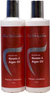 Dreamron arganik bio keratin and argan oil shampoo 300ml+conditioner 300ml combo set