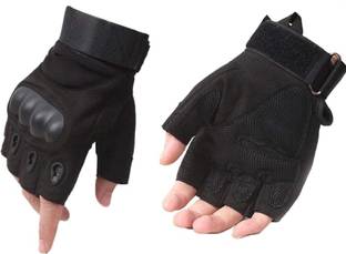 Adventure hut Tactical Military Hard Soft Knuckle Army Combat Half Riding Gloves
