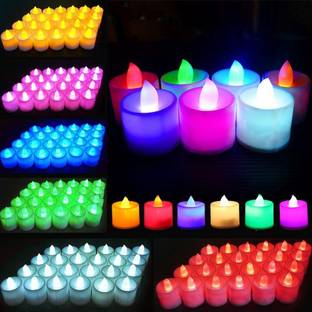 Wavne NEW Bright led (NEW)tea light candle for decoration and diwali Candle Candle